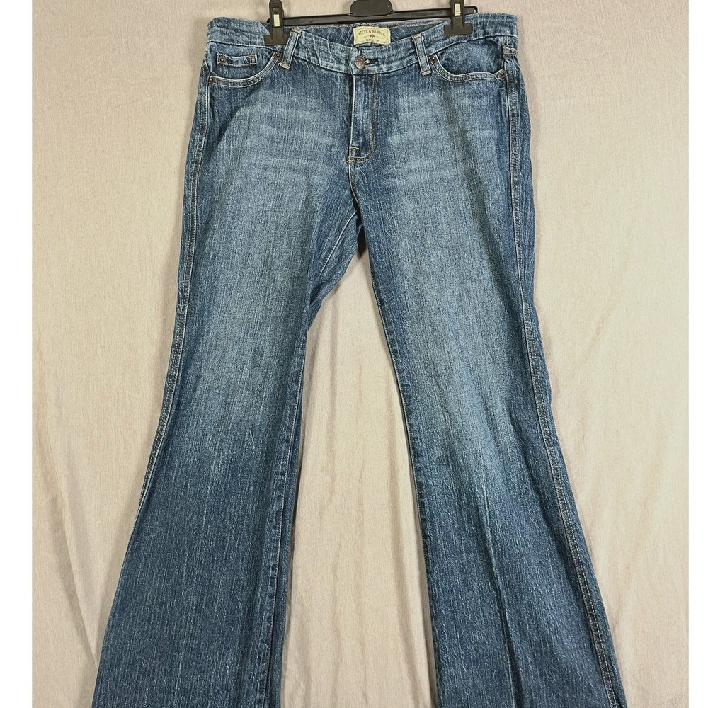 Steve & Barry's Jeans Women 10 Flare Blue Denim Medium Wash EUC